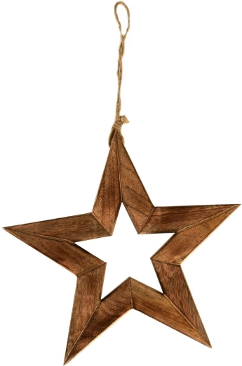 Függő dekoráció csillag mango 33 cm