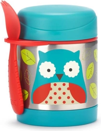 Skip Hop Zoo ételtermosz sporkkal – bagoly 325 ml