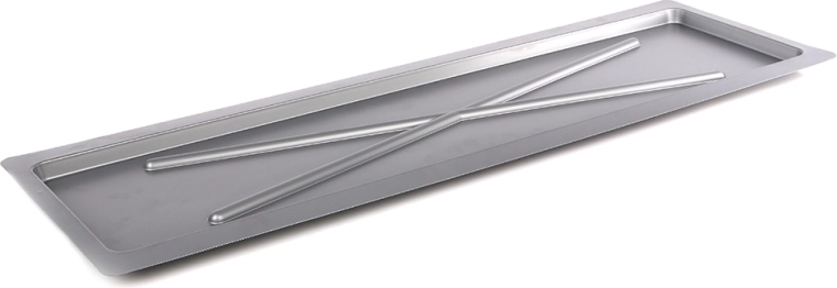 Metpol ezüst széles csepegtetőtálca 75 × 24,7 cm, 80 cm-es konyhai csepegtetőhöz