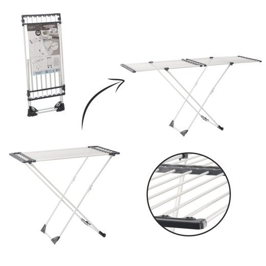 Angela állítható hosszúságú, kihajtható ruhaszárító