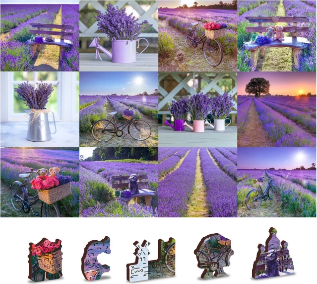 Provence-i levendulás motívum