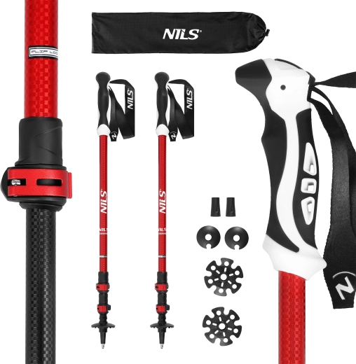 NILS TK8601 trekkingbotok, piros