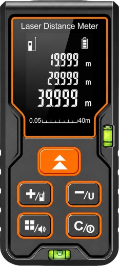40 m-es lézeres távolságmérő digitális vízmértékkel – 1 db