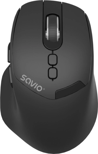 SAVIO MB-06 vezeték nélküli ergonomikus egér 2.4 GHz és Bluetooth 5.4