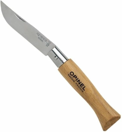 Opinel N°05 Inox zsebkés 6 cm bükkfából