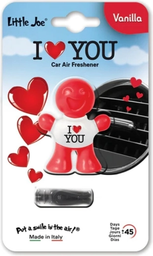 Little Joe Supair Drive 3D autós légfrissítő vanilla I love you - 1 db
