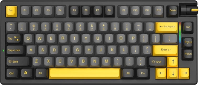Vezeték nélküli mechanikus gamer billentyűzet MARVO Meqa 80W fekete