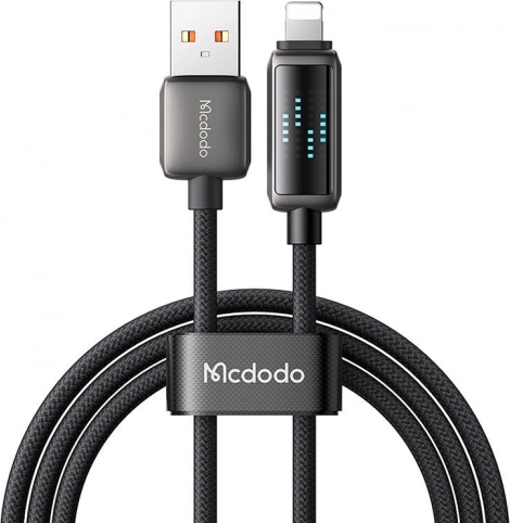 USB-A - Lightning kábel Mcdodo LED kijelzővel, 1,2 m