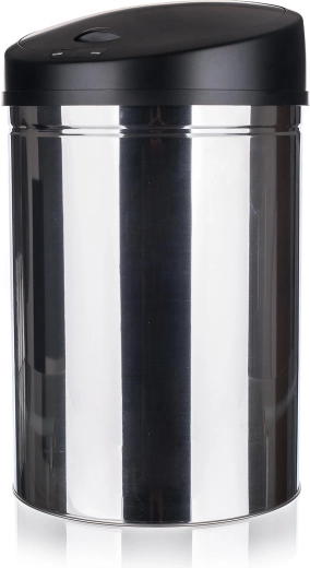 Érintésmentes SENZO szemetes 30 l, kerek, rozsdamentes acél