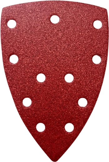 Csiszoló kivágás tépőzárral 100 × 150 × 150 mm, szemcseméret 100, 11 lyuk (5 db)