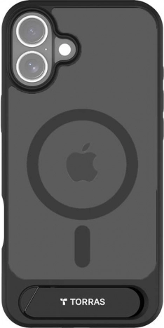 Torras Pstand tok iPhone 16-hoz, fekete