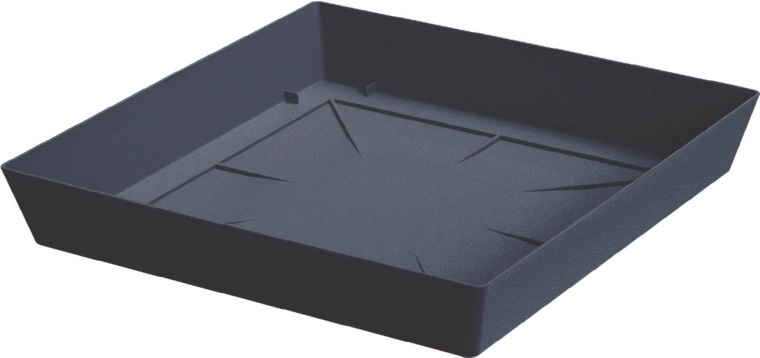 Lofly Square 16,5 cm antracit növényalátét tálca