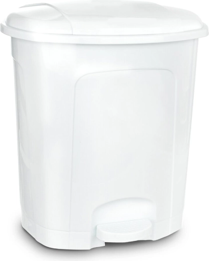 Pedálos szemetes 5,5 l, fehér