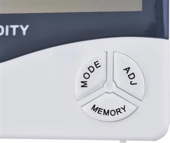 Hőmérséklet- és páratartalom-mérés MIN/MAX memóriával