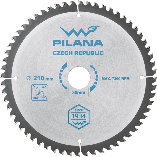 PILANA fűrészlap 210 mm, 60 fog, WZ fához