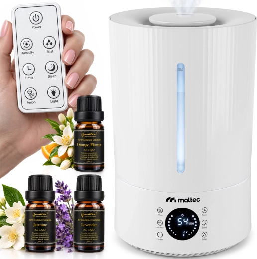 Ultrahangos párásító ionizációval és aromaterápiával, 5 l