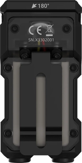 180°‑ban forgatható fej a pontos irányításhoz