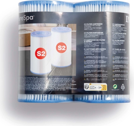Szűrő az INTEX PureSpa S2 pezsgőfürdő szivattyúhoz, 2 darabos készlet