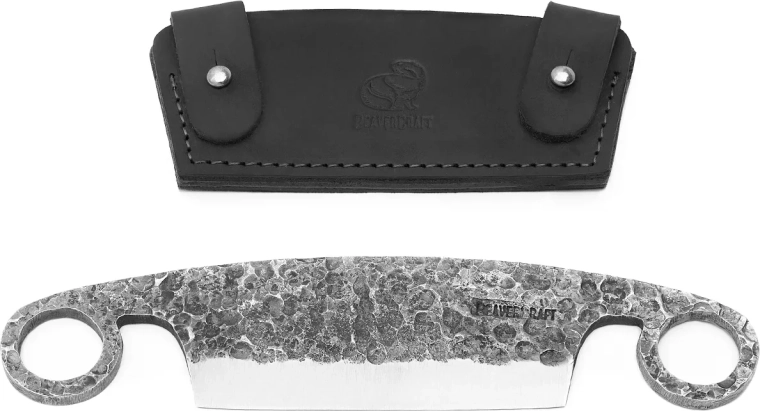 Beavercraft DK5S kéreglehúzó kés bőrtokkal