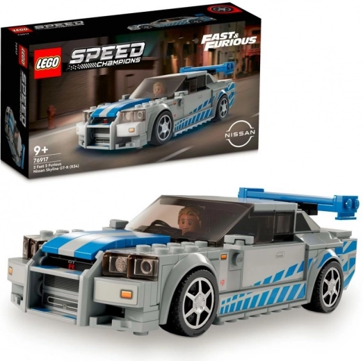 lego speed champions nissan skyline gt-r (r34) – fast & furious építőkészlet