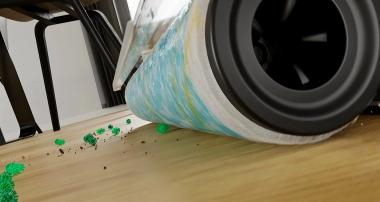 Hygienic!Spin akár 500 ford/perc a higiénikusan tiszta padlókért