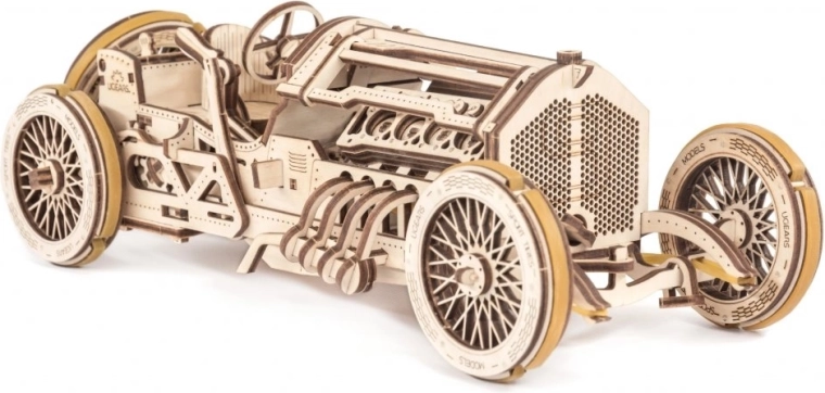 Ugears 3D fa mechanikus kirakó U9 Grand Prix versenyautó