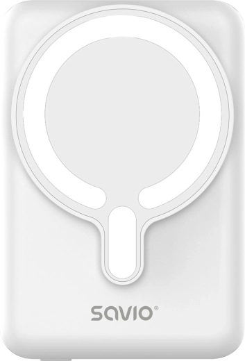 Savio mágneses powerbank 10 000 mAh fehér