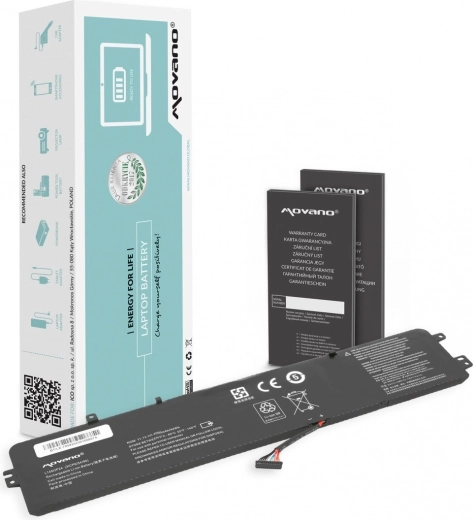 Movano akkumulátor Lenovo 700-15ISK laptophoz 4000 mAh 44 Wh