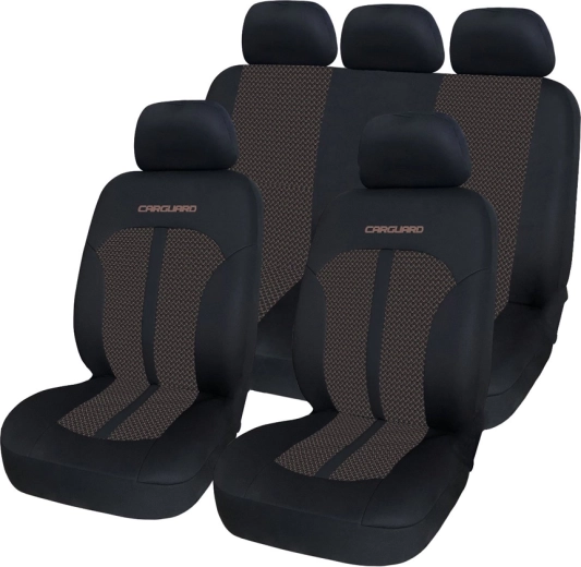 CARGUARD univerzális autóüléshuzat-készlet bézs/fekete, 11 részes