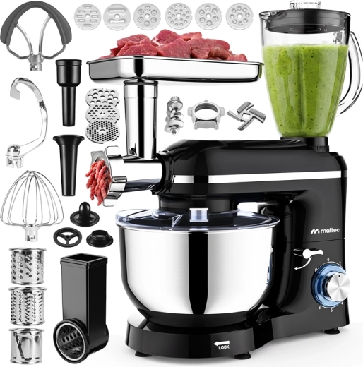 MalTec MaltecChef 5000 W konyhai robotgép turmixgéppel és húsdarálóval