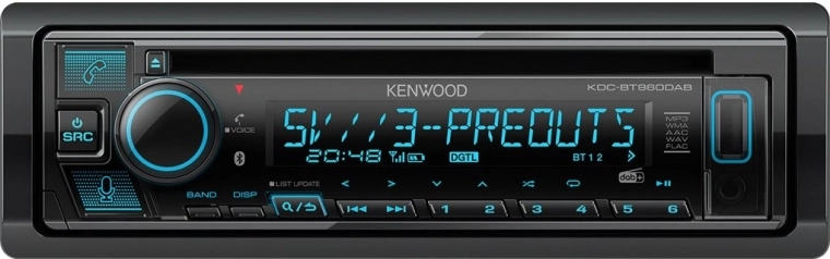 Kenwood autórádió Bluetooth-tal és DAB+ funkcióval