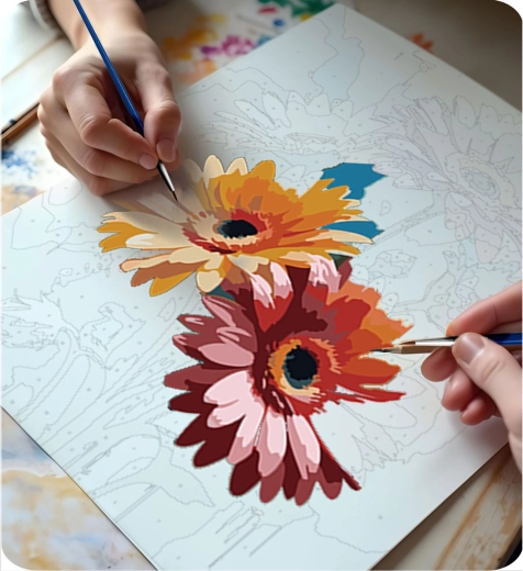 Könnyű és pontos festés a számoknak köszönhetően