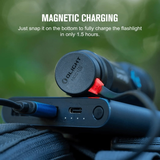 Olight Seeker 4 Mini NW zseblámpa UV fénnyel 365 nm, tölthető 18350