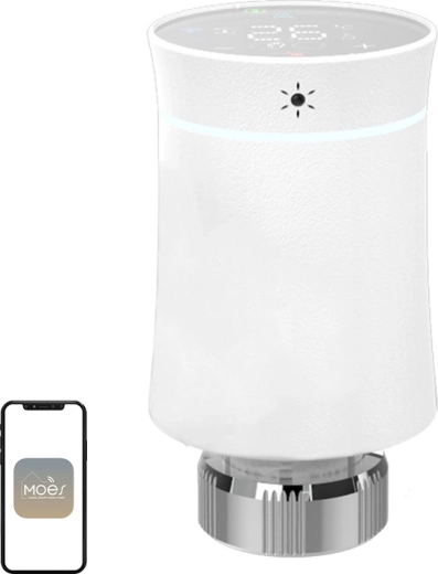 Moes ZigBee BY100 érintésvezérlésű termosztatikus radiátorszelepfej