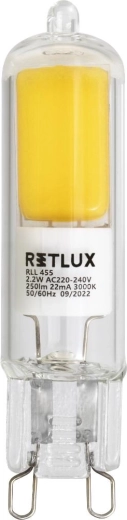 RETLUX G9 2,2 W meleg fehér LED izzó