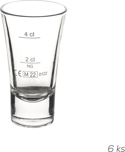 Cheerio mércés felespohár 0,06 l (2 cl/4 cl hitelesítéssel) 6 db
