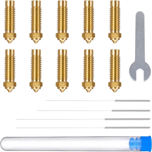 ELEGOO sárgaréz fúvókakészlet Neptune 4 Plus / 4 Max (0,4–1,0 mm)