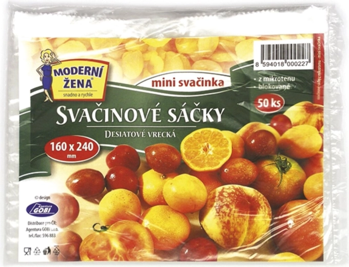 Uzsonnás tasakok 16 × 24 cm, 50 db