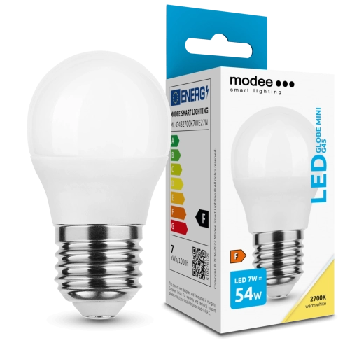 Modee LED izzó Globe Mini G45 7 W E27, 700 lm, meleg fehér