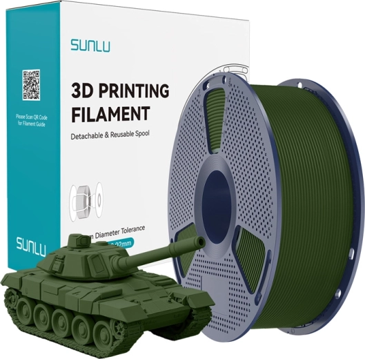 Sunlu PLA+ nagysebességű filament 1,75 mm – olívazöld