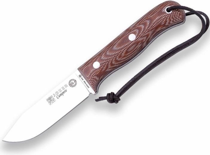 Joker Campero kültéri kés 10,5 cm, micarta, bőrtok