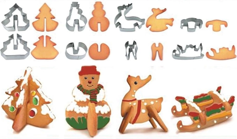 Készíts lenyűgöző 3D karácsonyi kekszeket