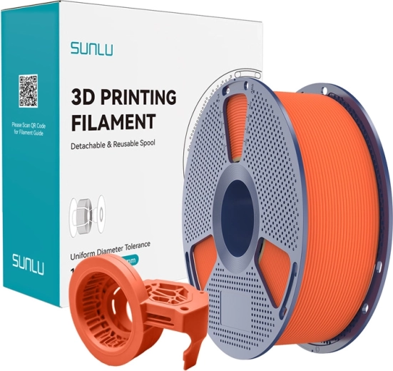 Nagy sebességű matt Sunlu PETG filament – Narancssárga