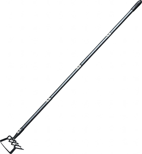 Kerti kapa és gereblye fém nyéllel 160 cm, 4 részes, karmokkal
