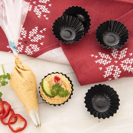 7 cm-es átmérő, ideális mini desszertekhez és finger foodhoz