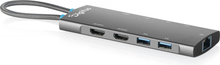 9 portos USB-C dokkolóállomás, 2× HDMI 4K/60 Hz és 100 W-os Power Delivery