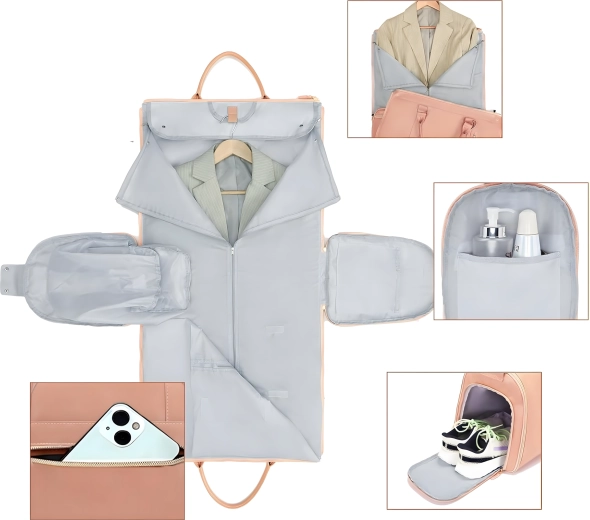 Okos rendszerezés és külön cipőtartó zseb