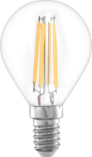 Retlux LED filament izzó G45 E14 5 W meleg fehér