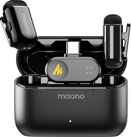 Vezeték nélküli Maono WM622 PC2 mikrofon iPhone-hoz és iPadhez