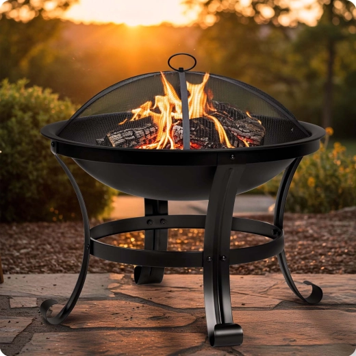 Biztonságos tűz a szikrafogó kupolának köszönhetően